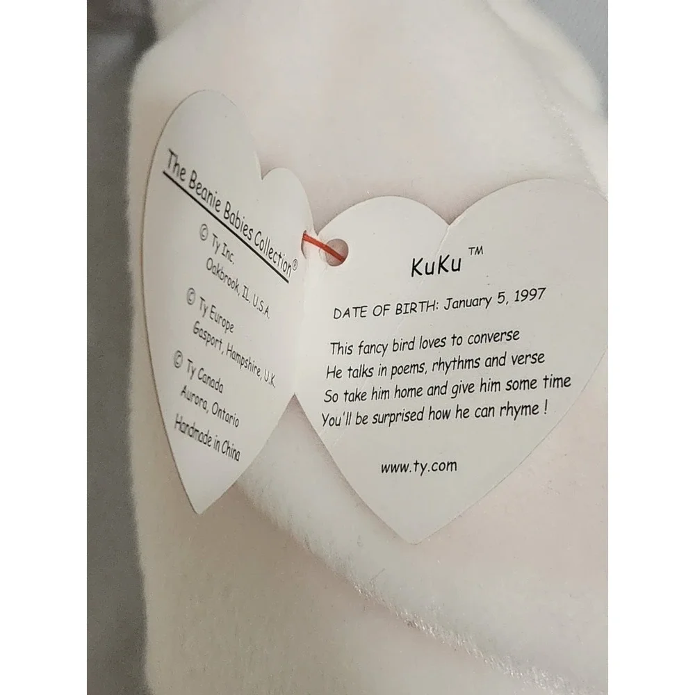 Ty Beanie Baby KuKu the Bird, NWT
